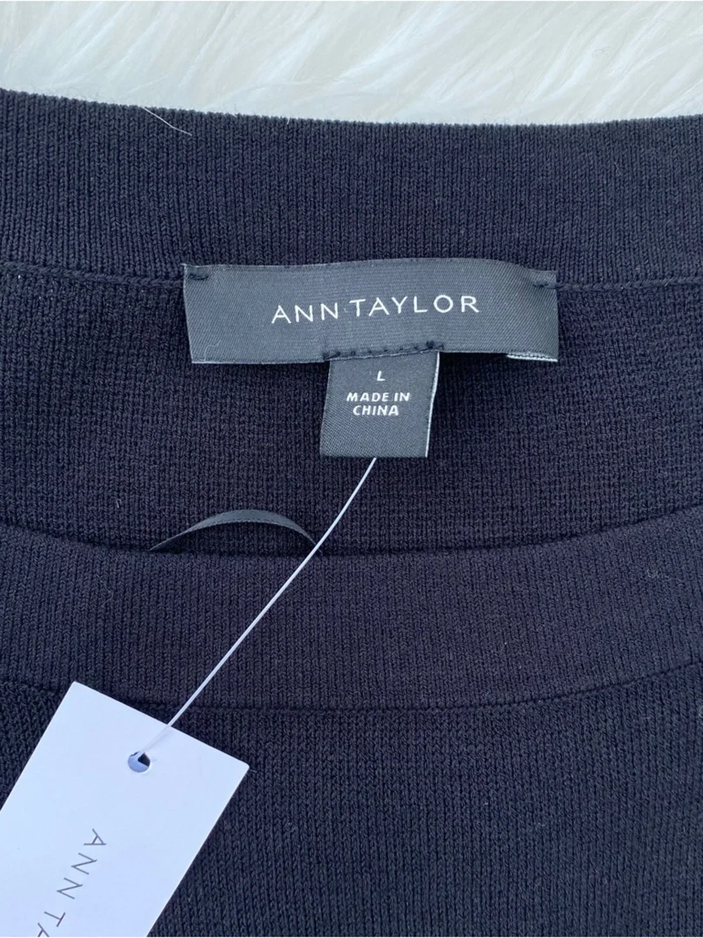 Ann Taylor Black Bow Shoulder Sweater - Picture 6 of 7